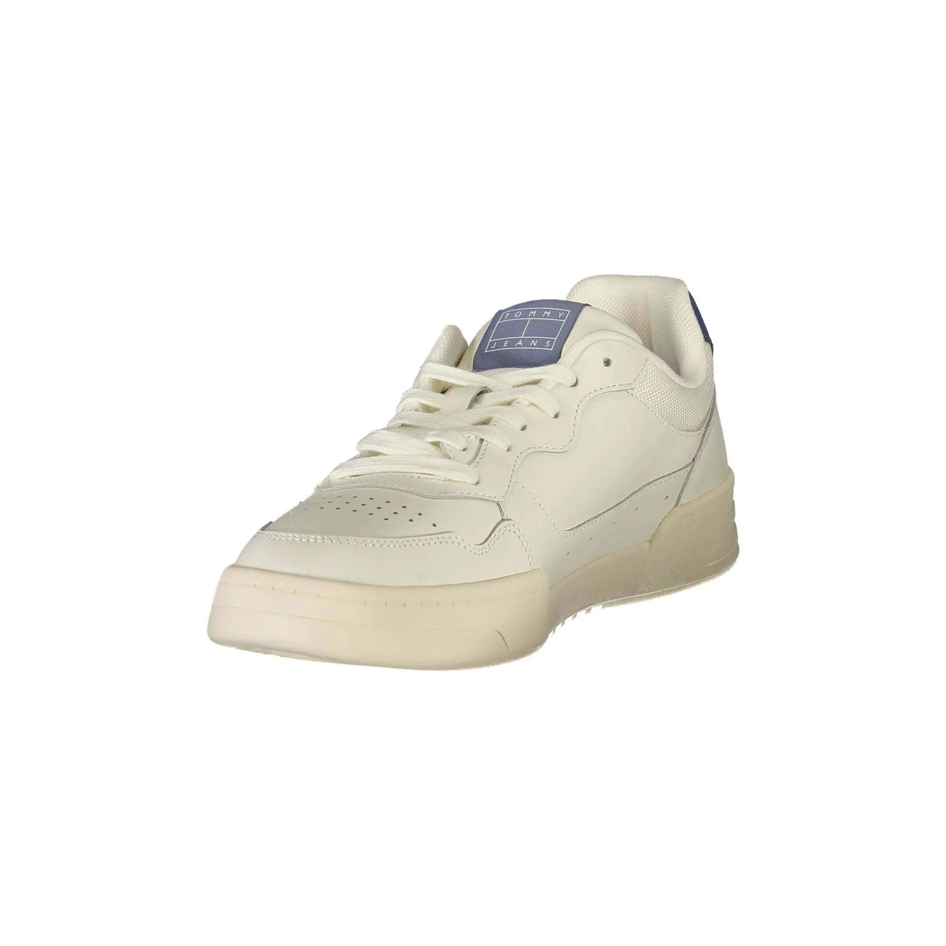 TOMMY HILFIGER Sneakers Uomo Bianche con Lacci e Dettagli Blu bianco - vista 3