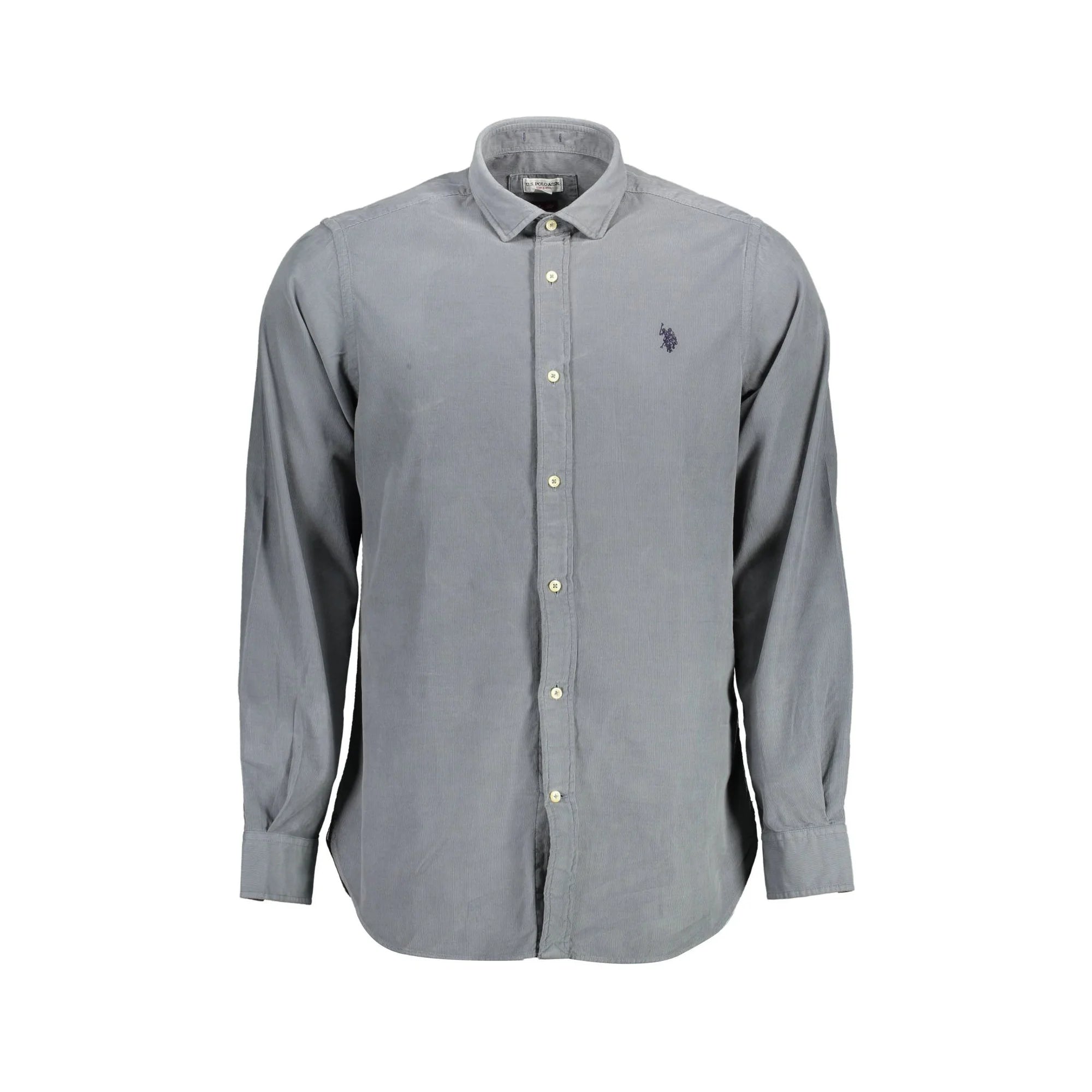 U.S. Polo Camicia Maniche Lunghe Uomo Blu Ricamo Camicie - foto prodotto