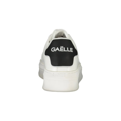GAELLE PARIS Scarpe Sneakers Donna Bianche con Lacci e Logo bianco - vista 3