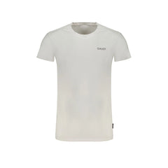 Gaudì Tricou Maneci Scurte Bărbați Alb Imprimare Logo