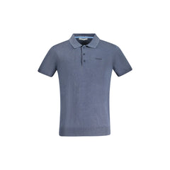 Guess Jeans Polo Maniche Corte Uomo Blu Ricamo