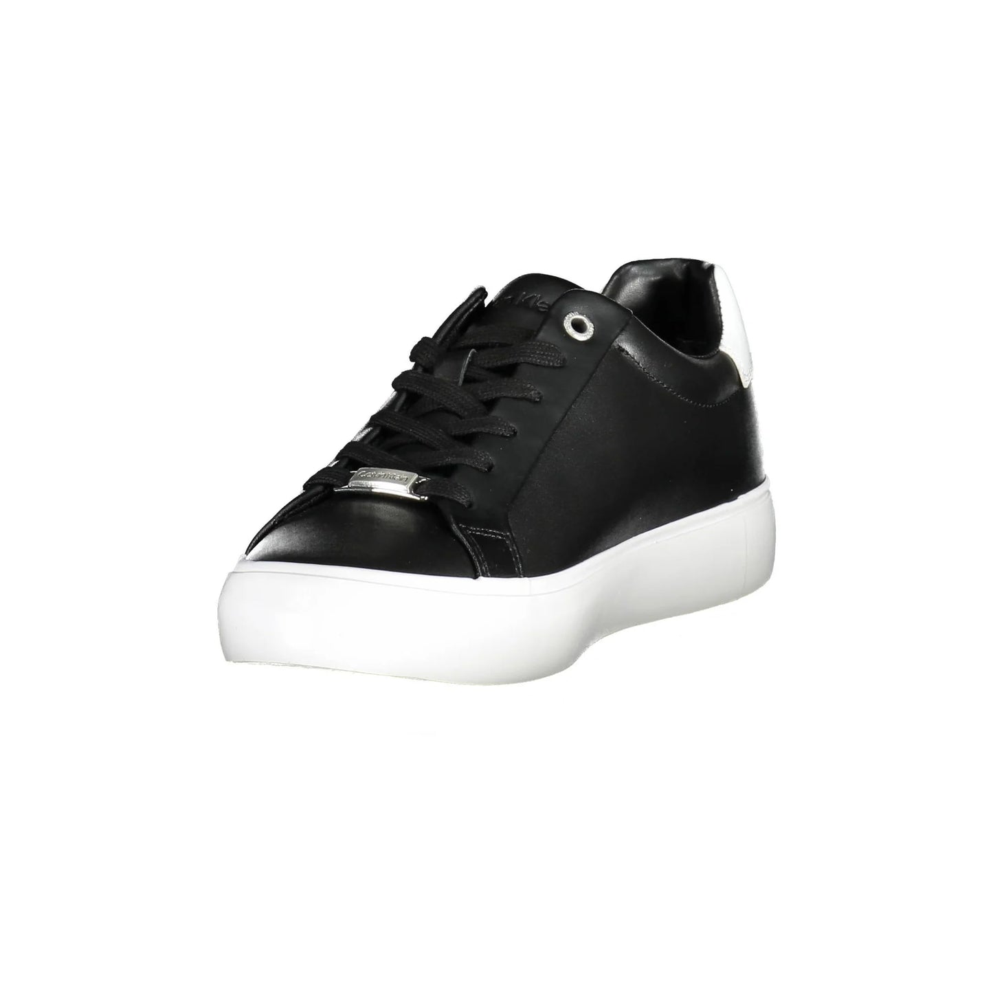 CALVIN KLEIN Scarpe Sneakers Donna Nere con Dettagli a Contrasto e Logo nero - vista 2
