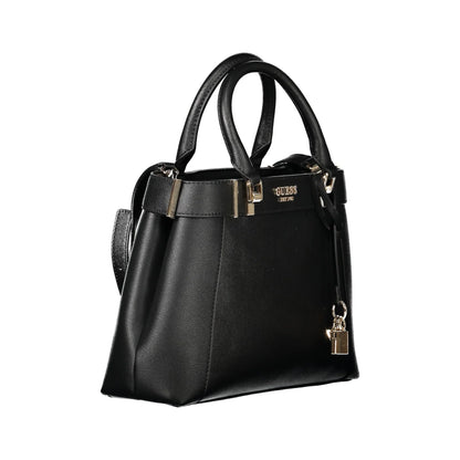 Guess Jeans Borsa a Tracolla Donna Nera Logo Borse nero - vista 3
