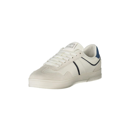 TOMMY HILFIGER Scarpe Sneakers Uomo Bianche con Dettagli a Contrasto bianco - vista 3