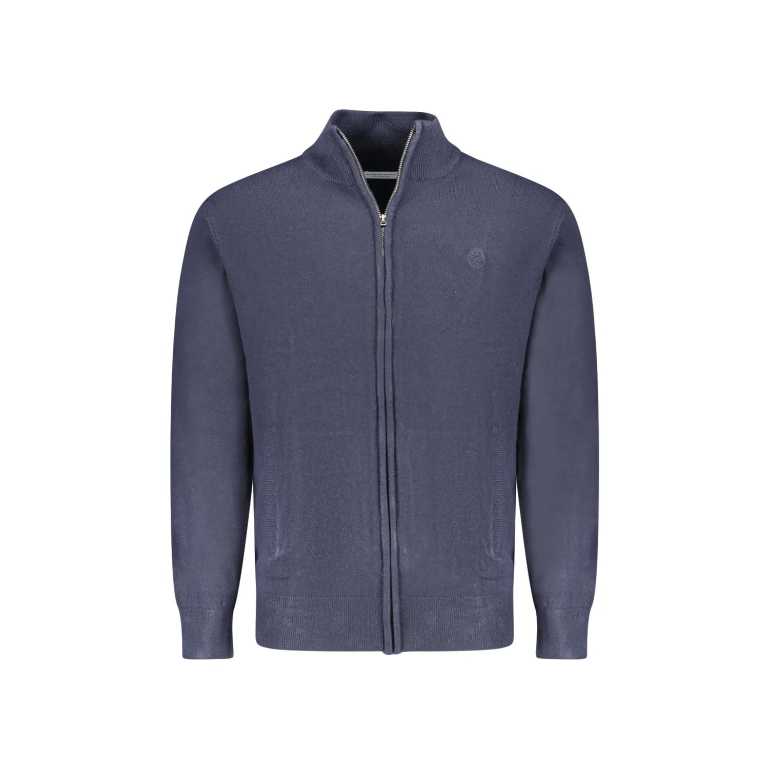North Sails Cardigan Uomo Blu con Zip e Tasche in Maglia Maglie - foto prodotto
