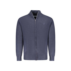 North Sails Cardigan Uomo Blu con Zip e Tasche in Maglia