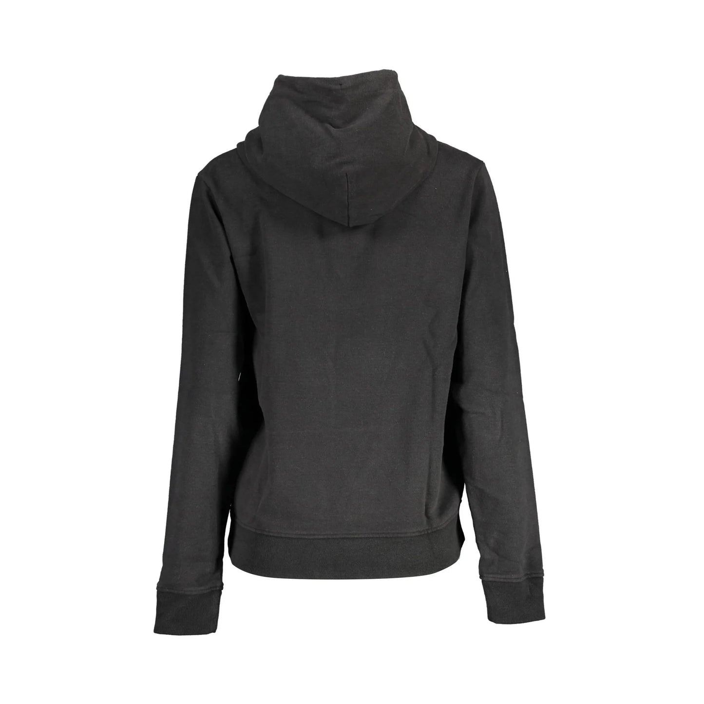 Tommy Hilfiger Felpa Donna Nera Cappuccio Stampa Ricamo Logo Felpe nero - vista 2