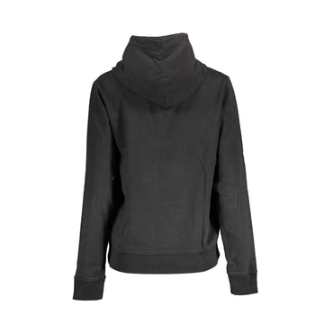 Tommy Hilfiger Felpa Donna Nera Cappuccio Stampa Ricamo Logo Felpe nero - vista 2