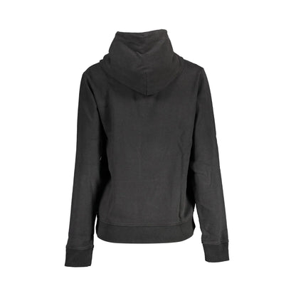 Tommy Hilfiger Felpa Donna Nera Cappuccio Stampa Ricamo Logo Felpe nero - vista 2