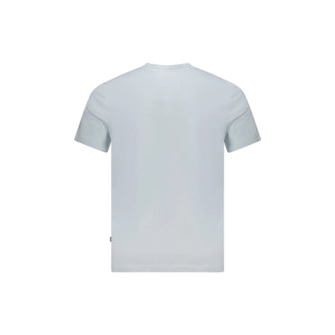 Guess Jeans T-Shirt Maniche Corte Uomo Azzurra Stampa Logo azzurro - vista 2