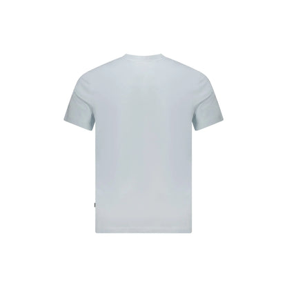 Guess Jeans T-Shirt Maniche Corte Uomo Azzurra Stampa Logo azzurro - vista 2