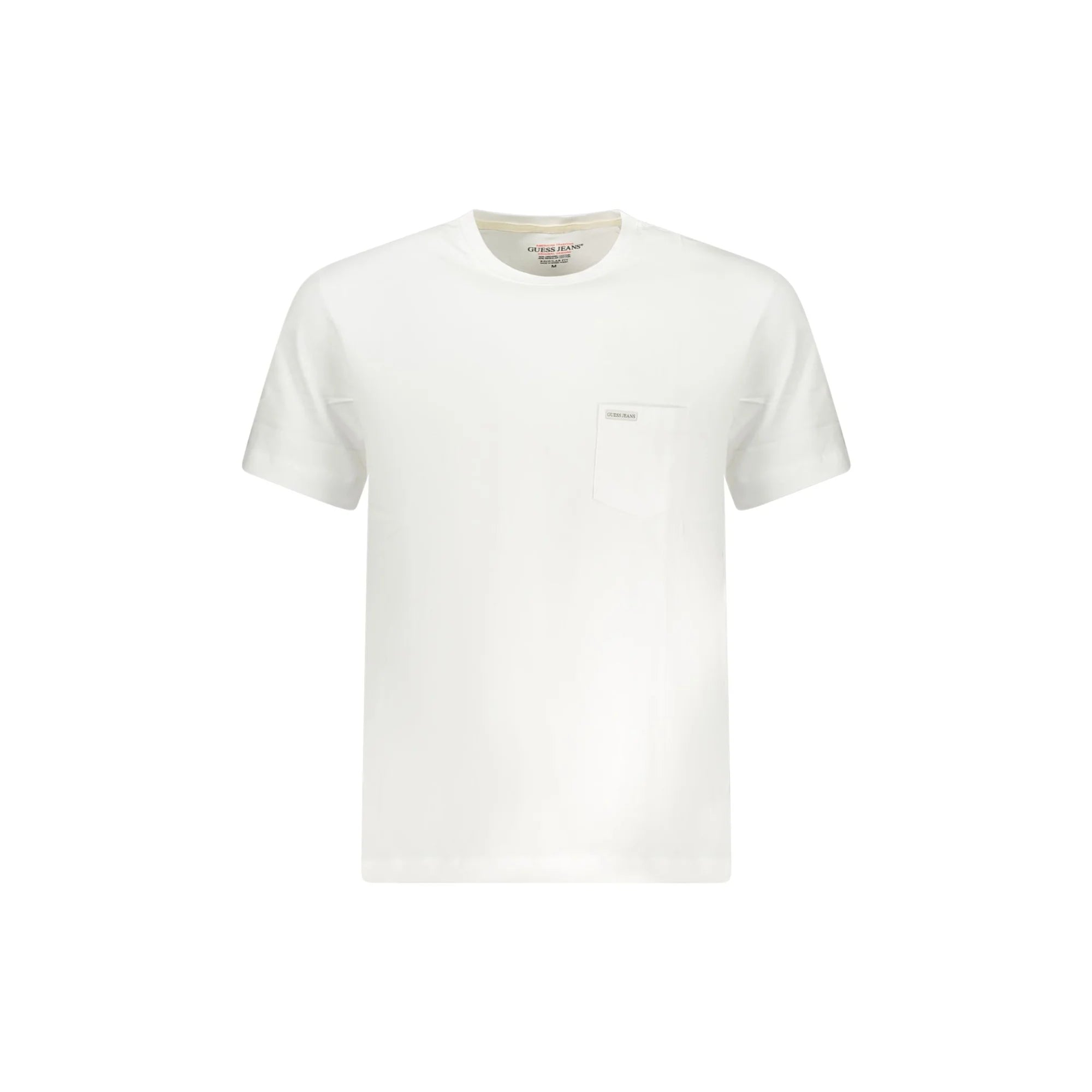 GUESS JEANS T-SHIRT MANICHE CORTE UOMO BIANCO