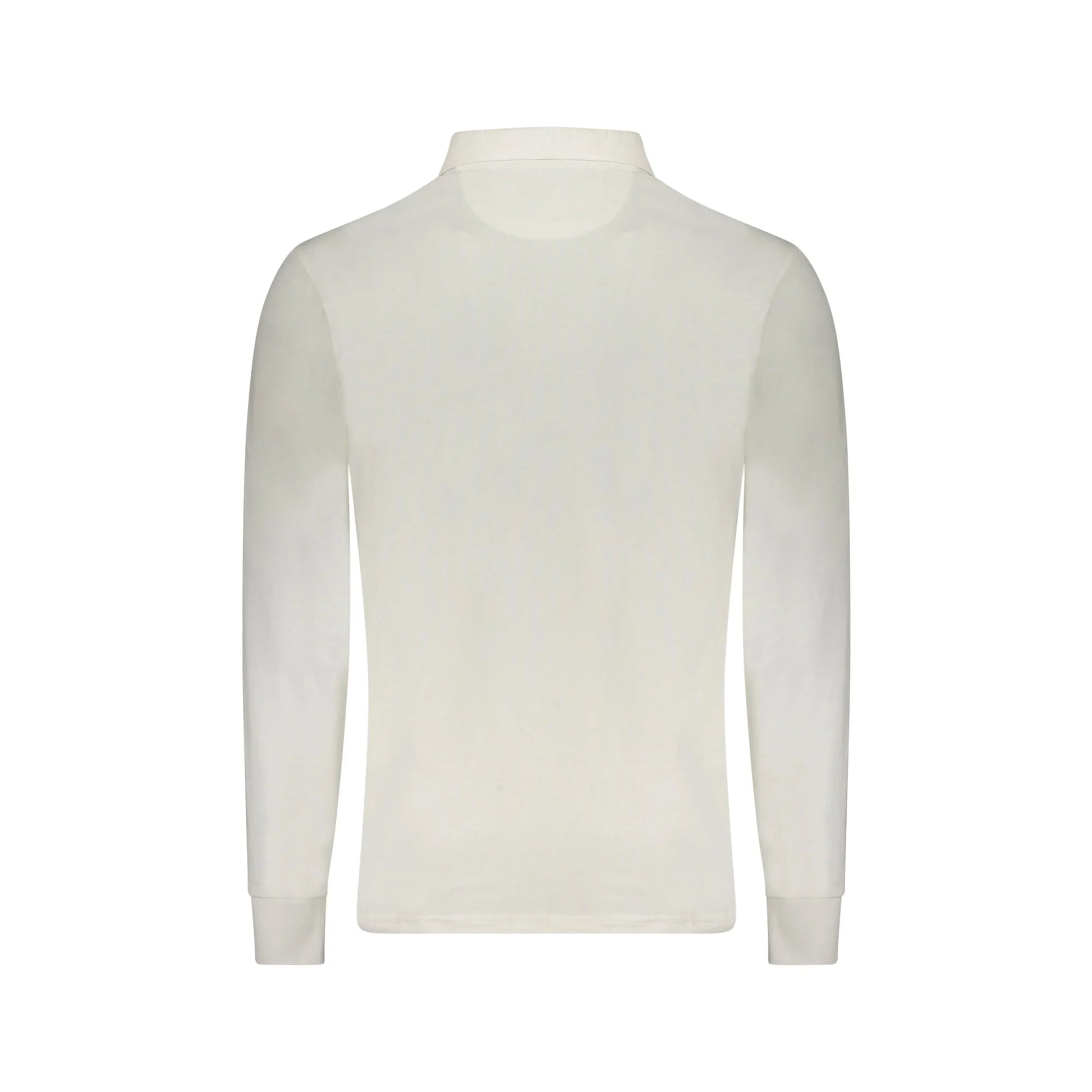 North Sails Polo Uomo Maniche Lunghe 2 Bottoni Cotone Applicazione Logo - vista 2