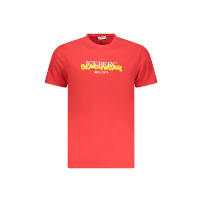 ICEBERG T-SHIRT MANICHE CORTE UOMO ROSSO