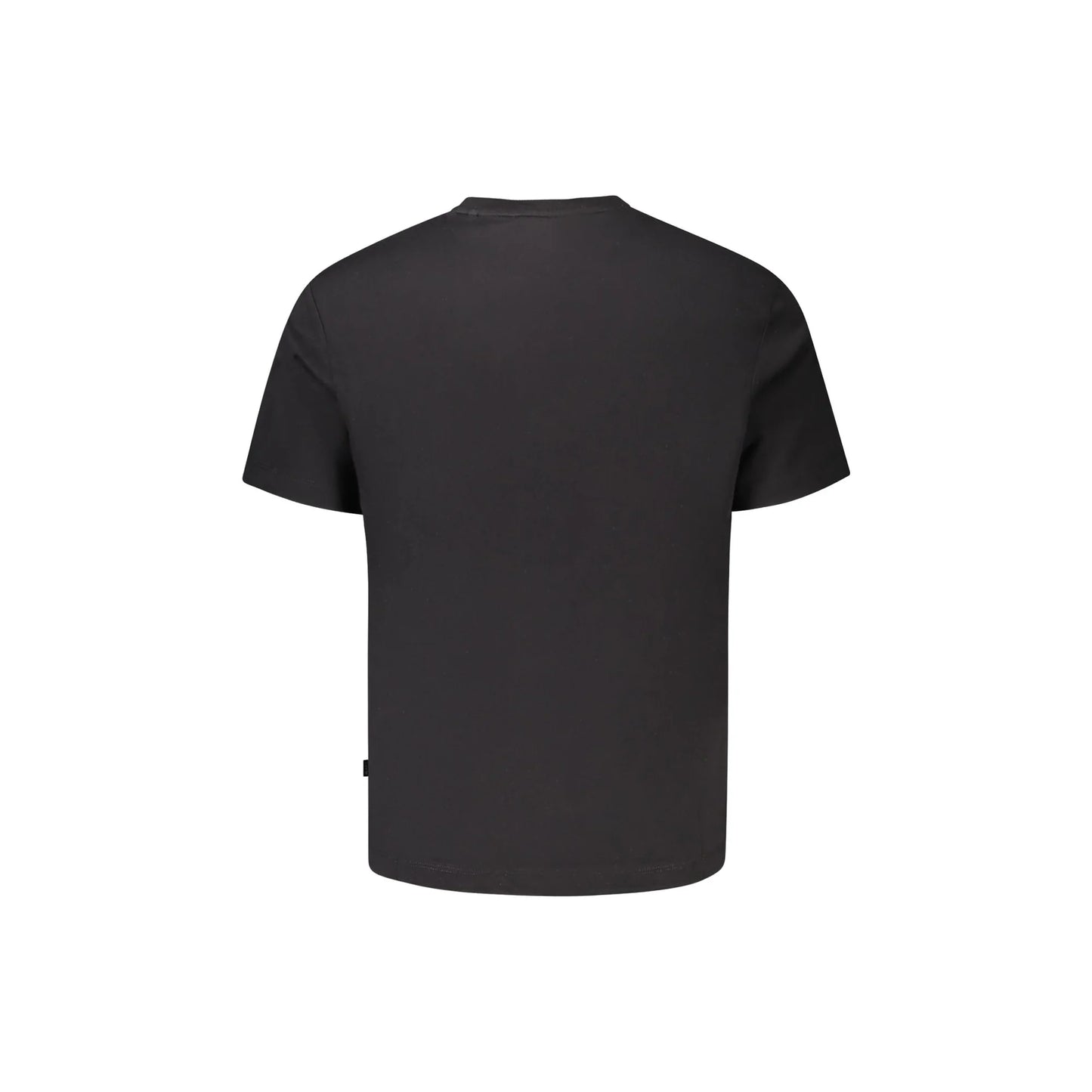 Guess Jeans T-Shirt Maniche Corte Uomo Nera Stampa Logo nero - vista 2