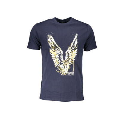 CAVALLI CLASS T-SHIRT MANICHE CORTE UOMO BLU