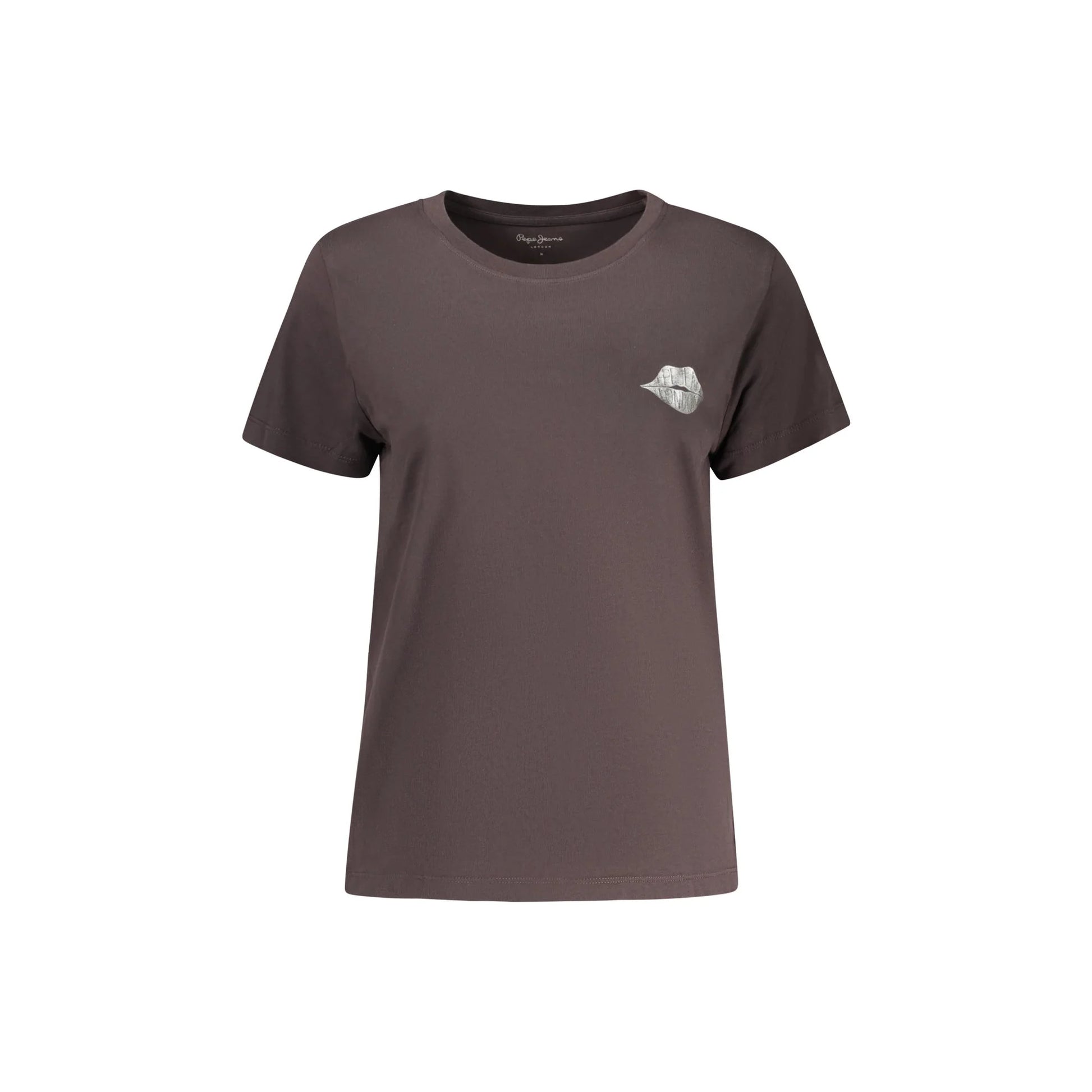 Pepe Jeans T-Shirt Maniche Corte Donna Nera Stampa Logo Nero - foto prodotto