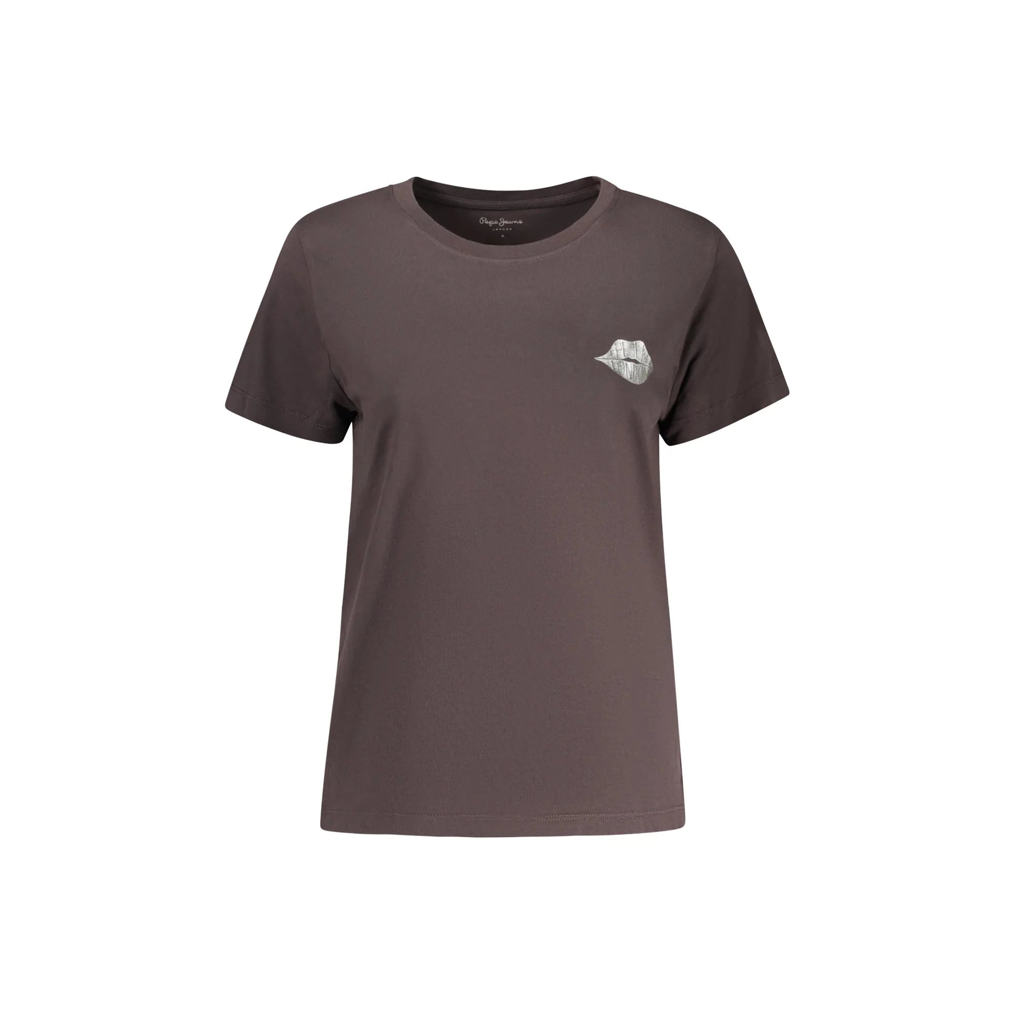 Pepe Jeans T-Shirt Maniche Corte Donna Nera Stampa Logo Nero - foto prodotto