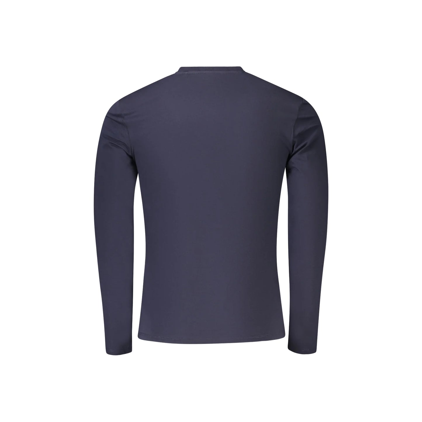 Guess Jeans T-Shirt Maniche Lunghe Uomo Blu Logo - vista 2