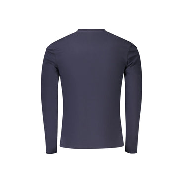 Guess Jeans T-Shirt Maniche Lunghe Uomo Blu Logo - vista 2
