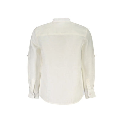 North Sails Camicia Maniche Lunghe Bambino Bianca Ricamo Camicie bianco - vista 2