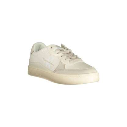 CALVIN KLEIN Scarpe Sneakers Uomo Bianche con Dettagli a Contrasto bianco - vista 2