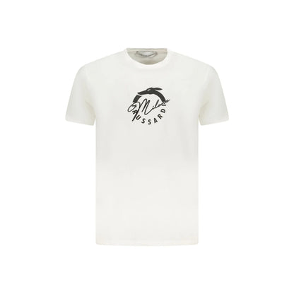 Trussardi T-Shirt Maniche Corte Uomo Bianca Stampa Logo Bianco - foto prodotto