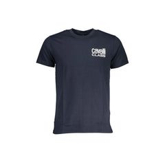 Cavalli Class T-Shirt Maniche Corte Uomo Blu Stampa Logo