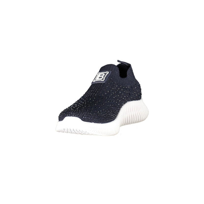 Laura Biagiotti Sneakers Donna Blu Strass Logo - vista 3