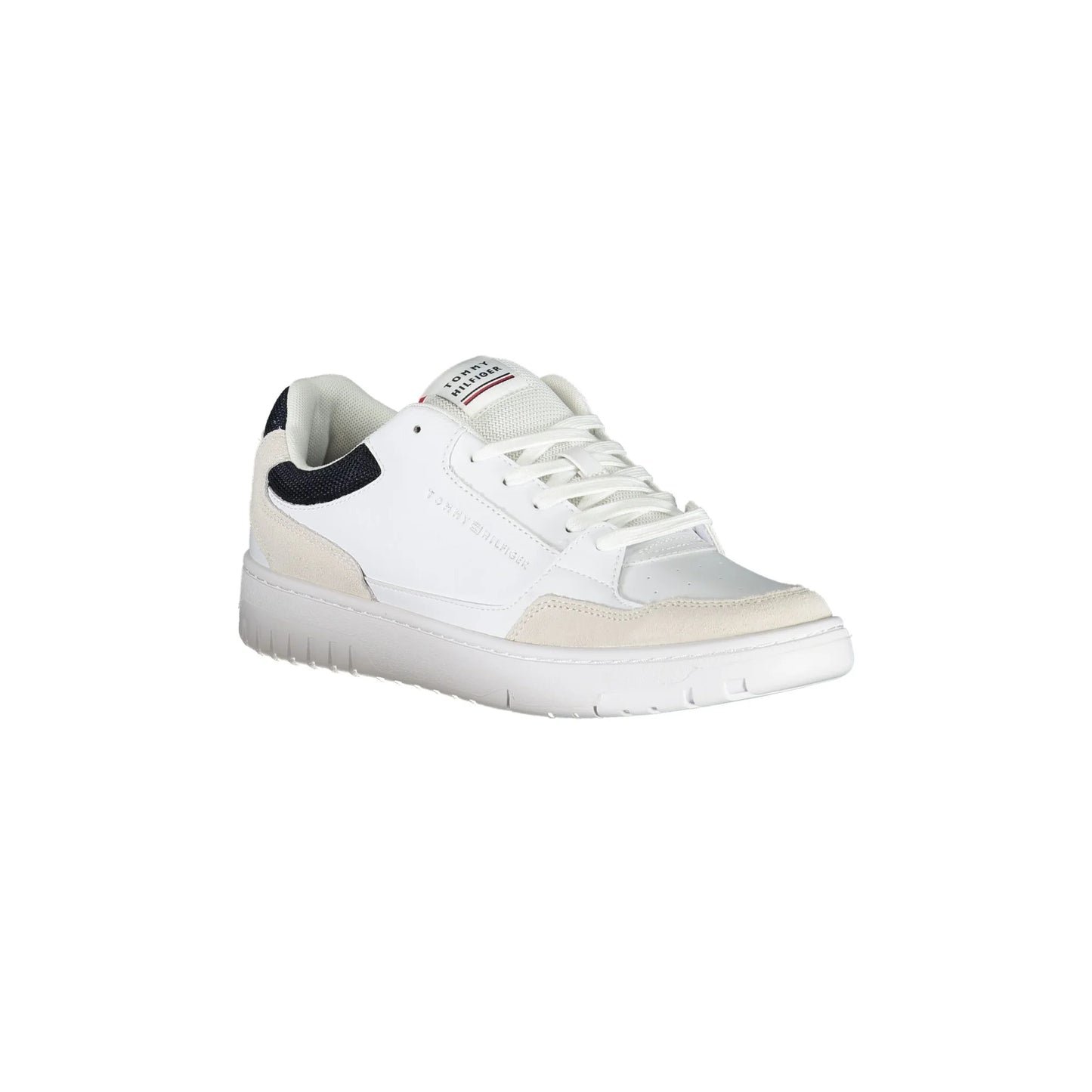 TOMMY HILFIGER Scarpe Sportive Uomo Bianche con Dettagli a Contrasto Sneakers bianco - vista 2