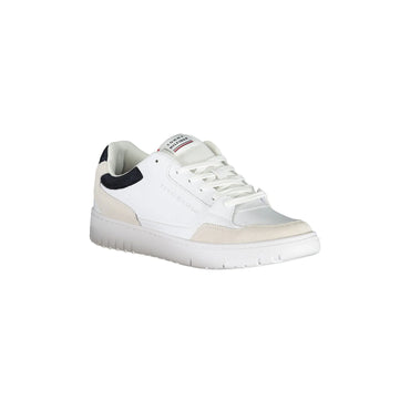 TOMMY HILFIGER Scarpe Sportive Uomo Bianche con Dettagli a Contrasto Sneakers bianco - vista 2