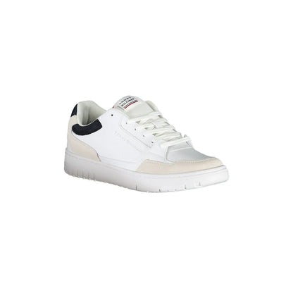 TOMMY HILFIGER Scarpe Sportive Uomo Bianche con Dettagli a Contrasto Sneakers bianco - vista 2