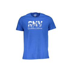 Gian Marco Venturi T-Shirt Maniche Corte Uomo Blu Stampa