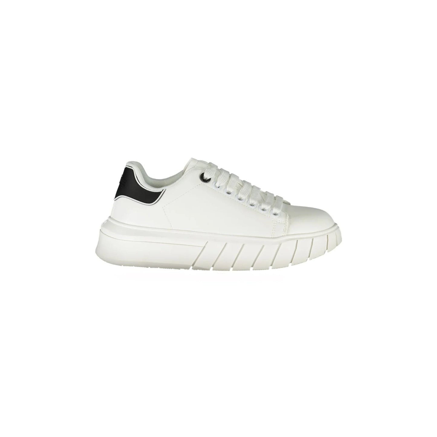 GAELLE PARIS Scarpe Sneakers Donna Bianche con Dettagli a Contrasto Bianco - foto prodotto
