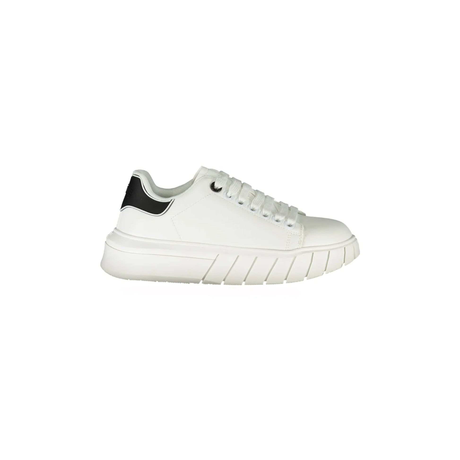 GAELLE PARIS Scarpe Sneakers Donna Bianche con Dettagli a Contrasto Bianco - foto prodotto