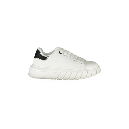 GAELLE PARIS Scarpe Sneakers Donna Bianche con Dettagli a Contrasto Bianco - foto prodotto
