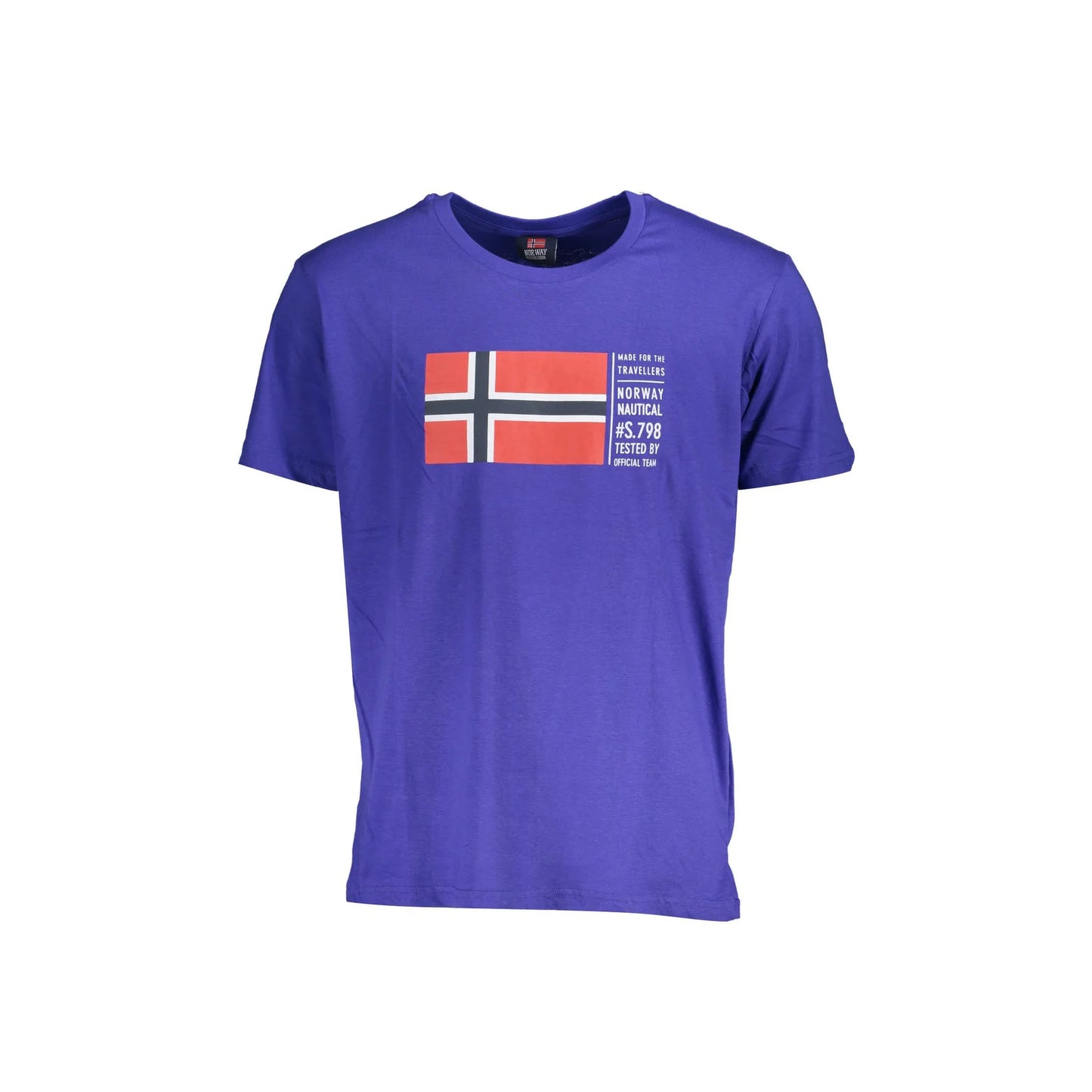 Norway 1963 T-Shirt Maniche Corte Uomo Blu Stampa - foto prodotto