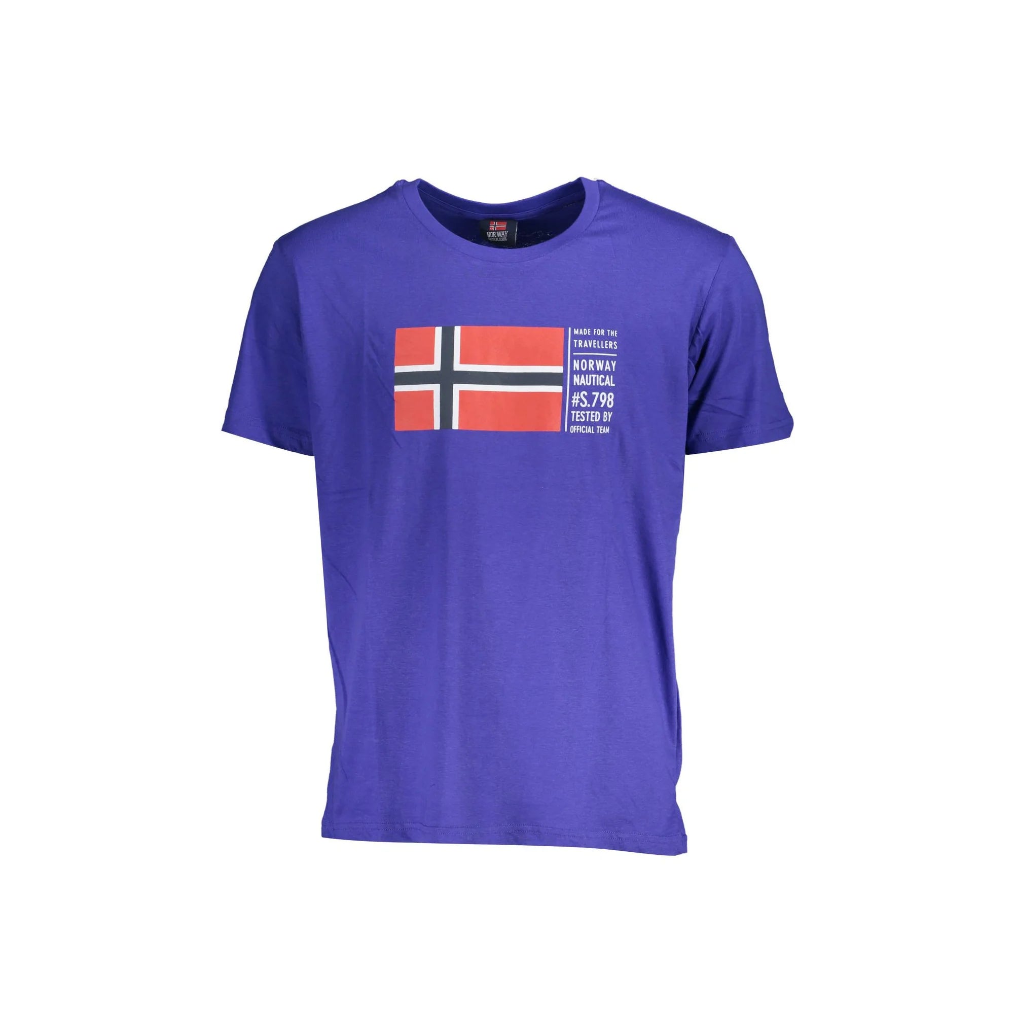 Norway 1963 T-Shirt Maniche Corte Uomo Blu Stampa - foto prodotto