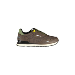 Gas Baskets Homme Marron Lacets Semelle Amovible Logo