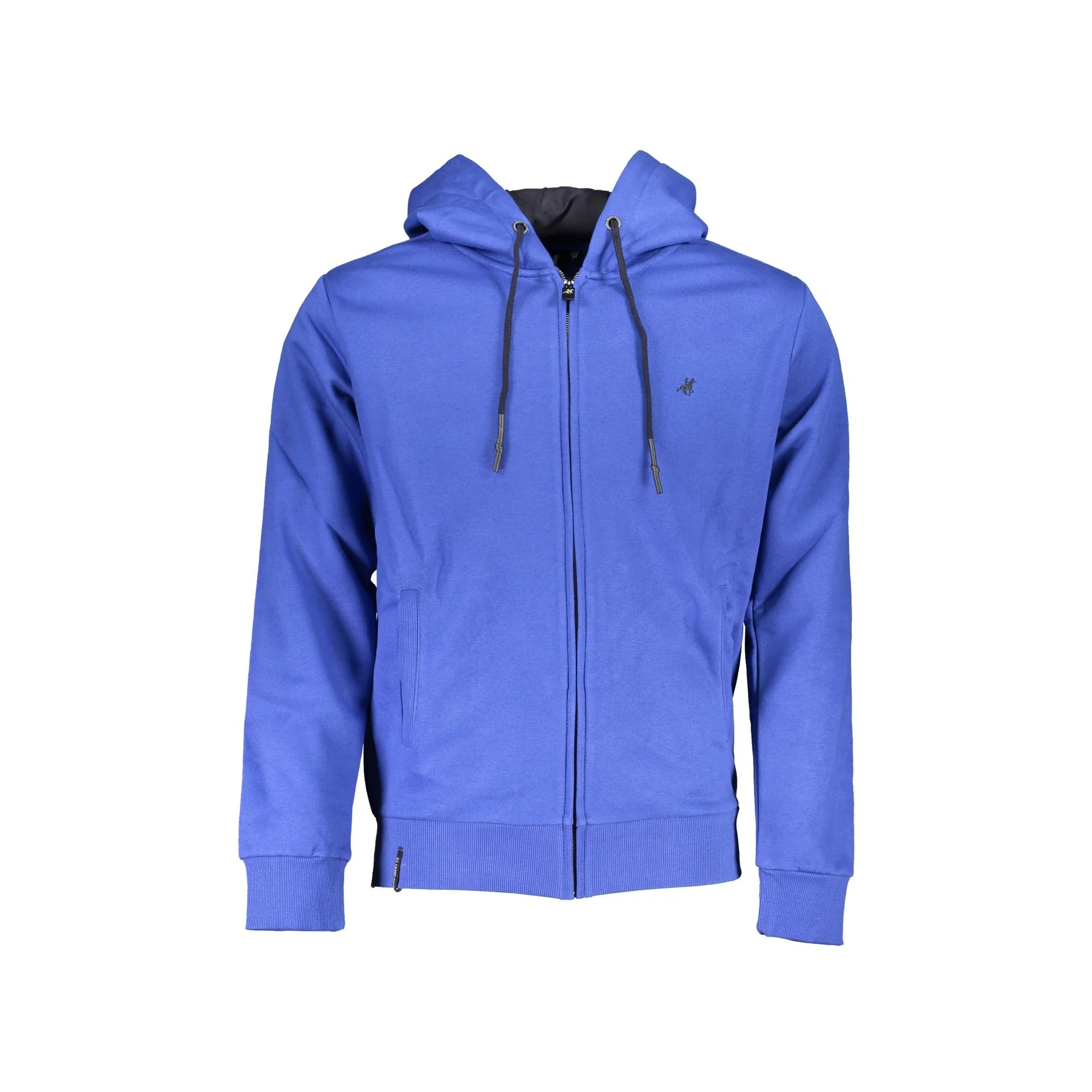 U.S. GRAND POLO FELPA CON ZIP UOMO BLU
