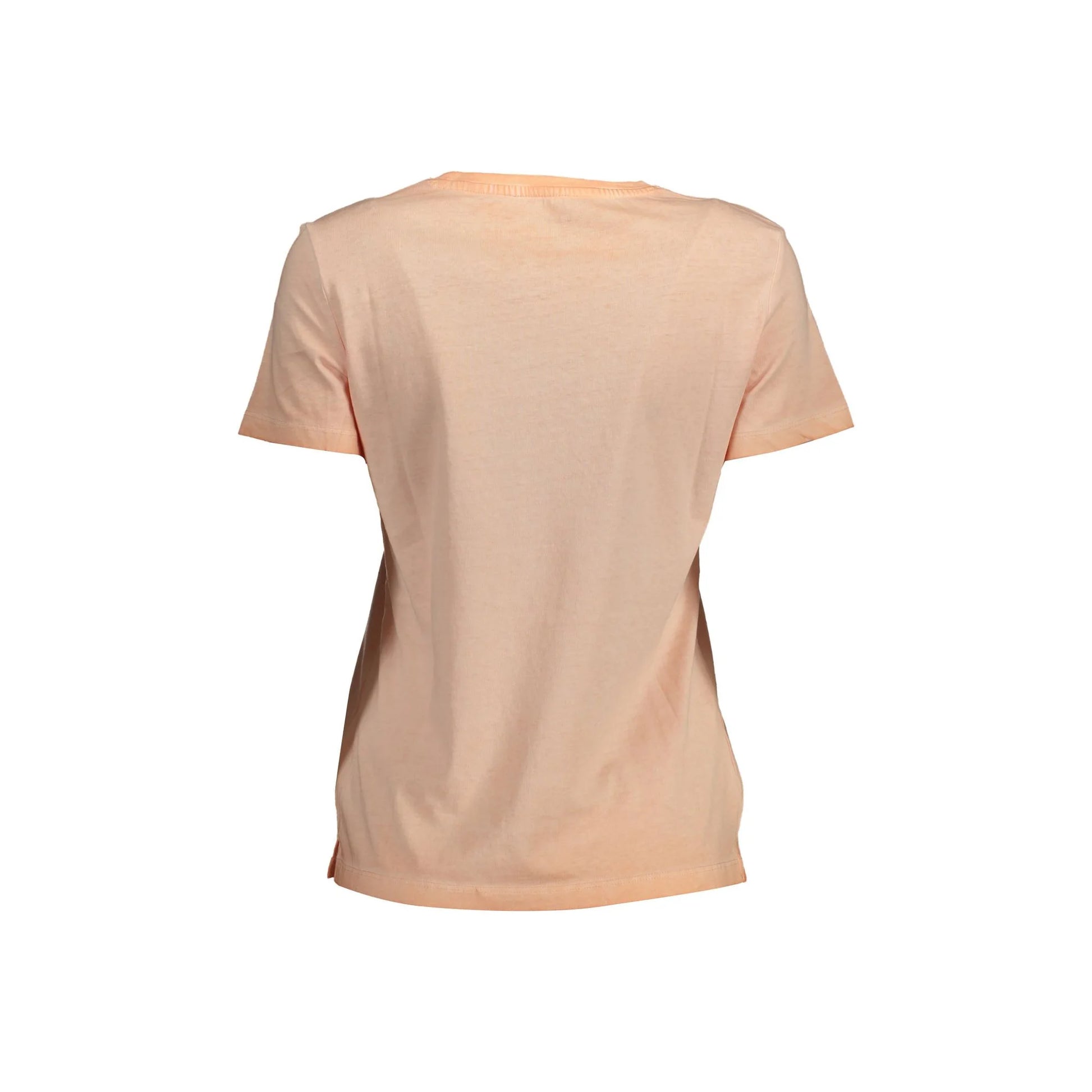 Guess Jeans T-Shirt Maniche Corte Donna Rosa Ricamo - vista 2