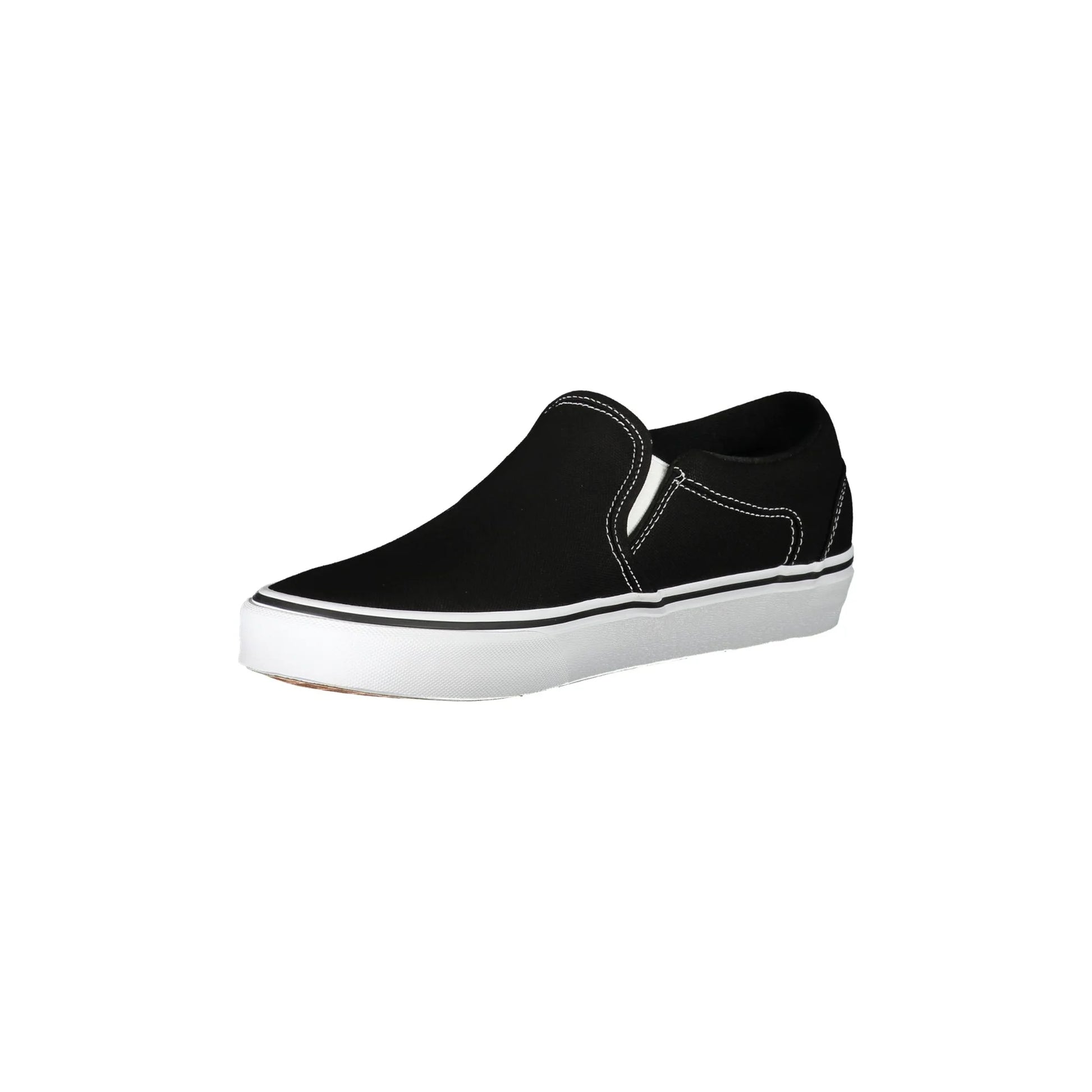 VANS Scarpe Sportive Uomo Nere con Suola a Contrasto Sneakers nero - vista 3
