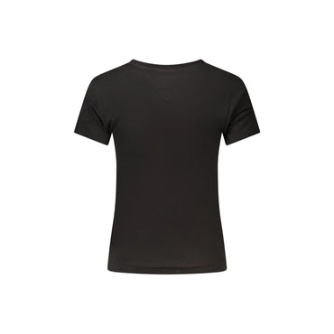 TOMMY HILFIGER T-SHIRT MANICHE CORTE DONNA NERO