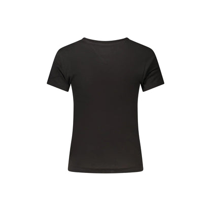 TOMMY HILFIGER T-SHIRT MANICHE CORTE DONNA NERO