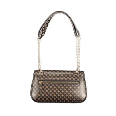 GUESS JEANS Borsa Donna a Spalla Marrone Arlena Logo con Catena Borse - vista 2