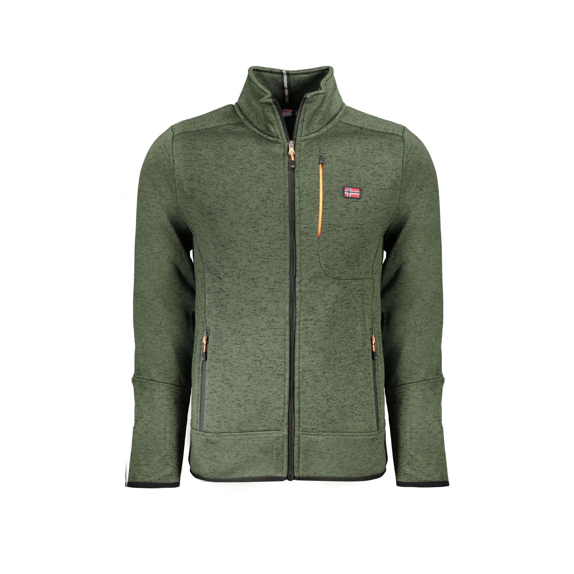 NORWAY 1963 FELPA CON ZIP UOMO VERDE