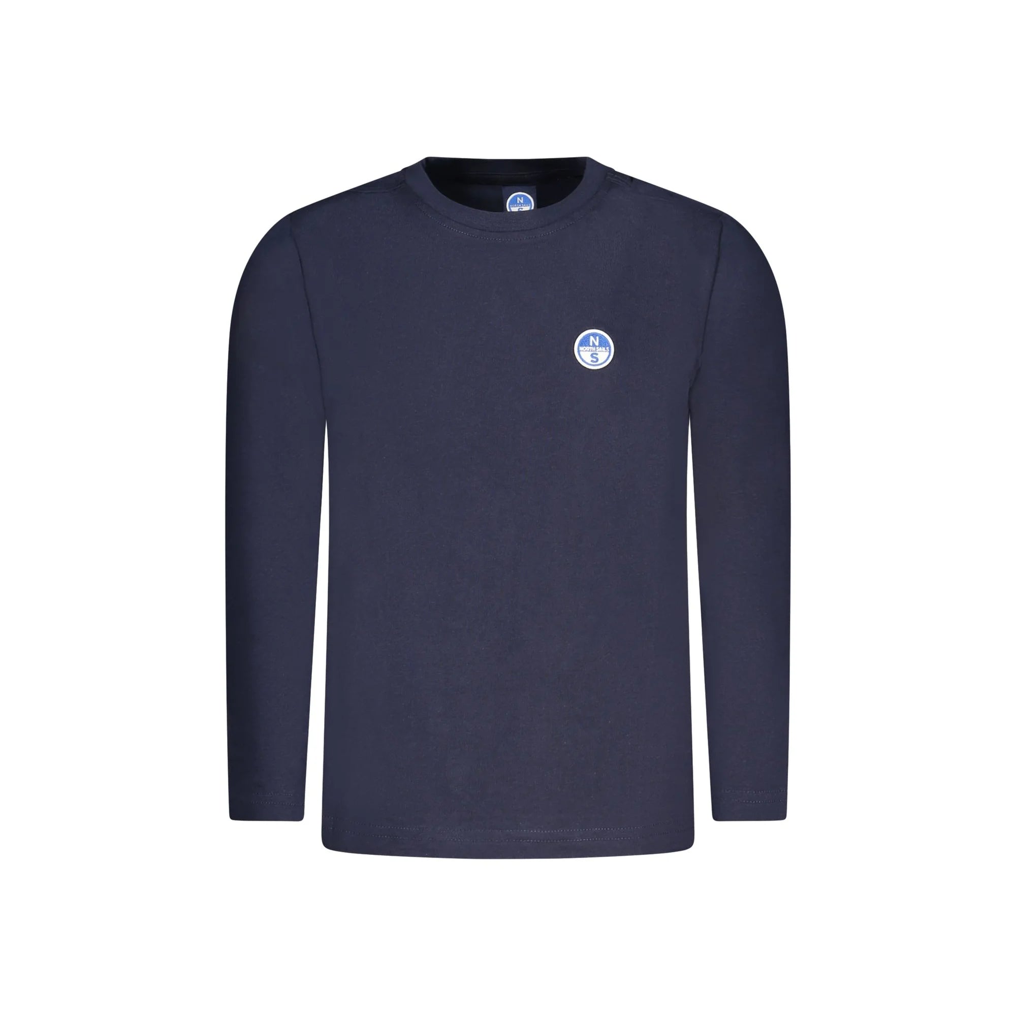 North Sails T-Shirt Bambino Maniche Lunghe Girocollo Cotone Logo Ocean Positive unisex Blu - foto prodotto