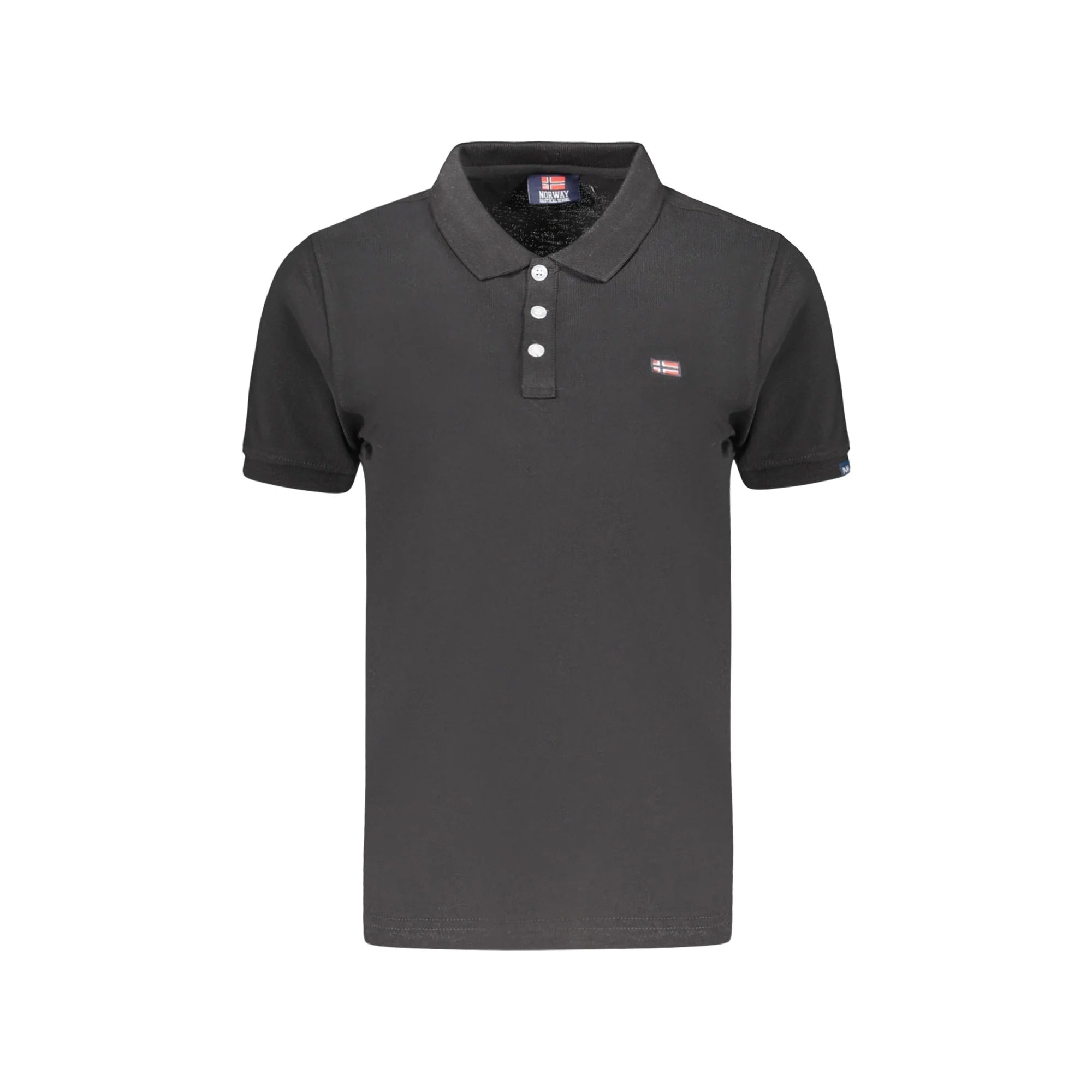 NORWAY 1963 POLO MANICHE CORTE DONNA NERO