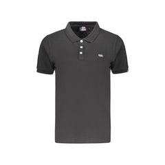 Norway 1963 Polo Maniche Corte Donna Nera Ricamo