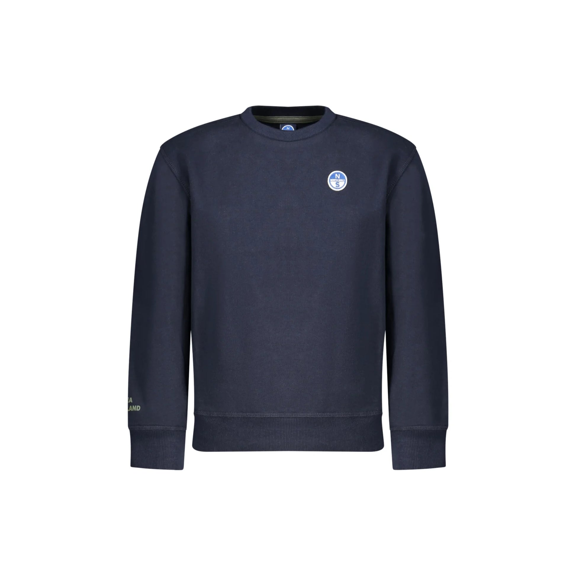 North Sails Felpa Bambino Blu Girocollo Felpata Logo Felpe unisex - foto prodotto